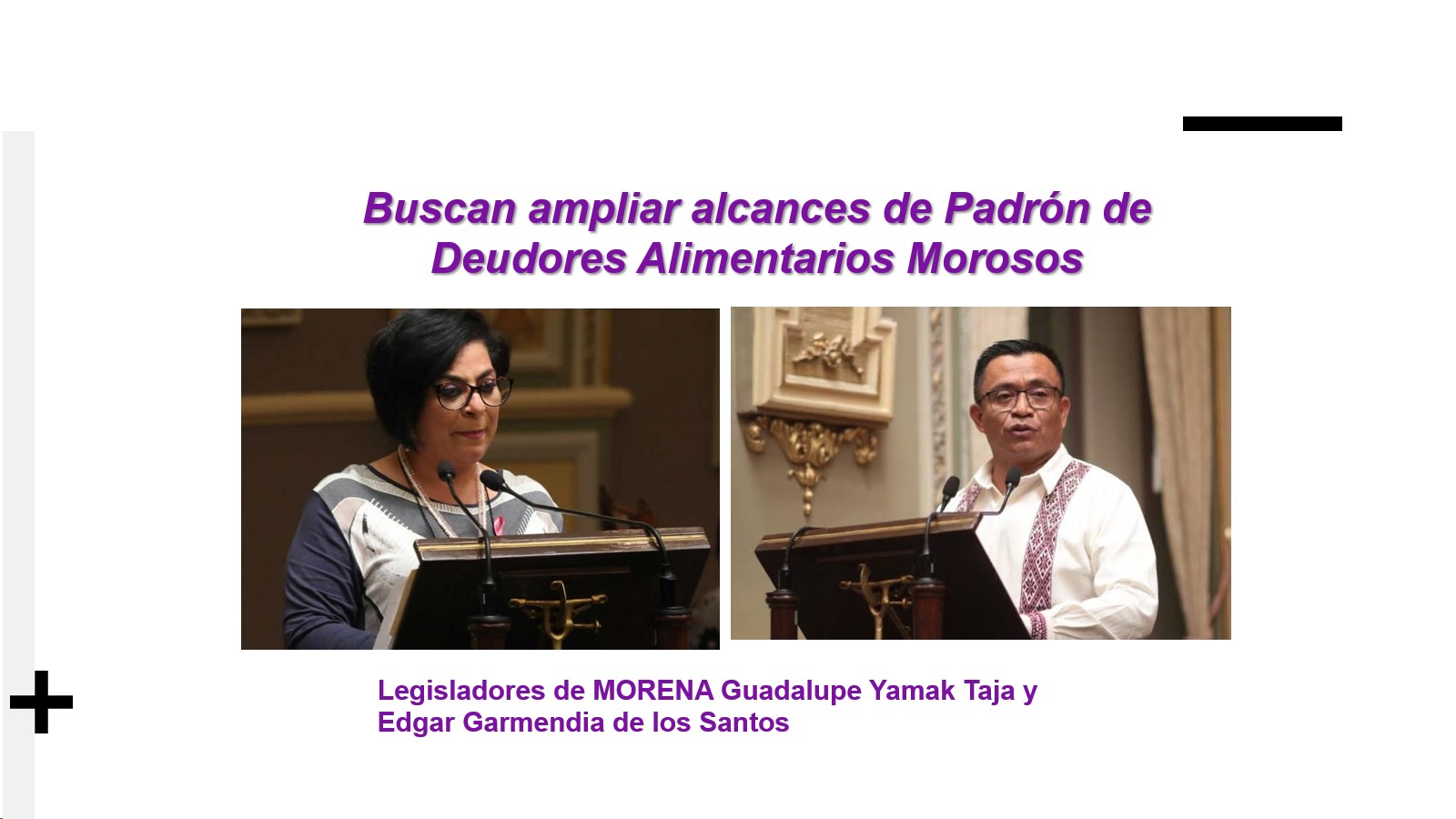 Proponen reforma en el Congreso de Puebla, para incorporar en el Padrón de Deudores Alimentarios a tíos y abuelos