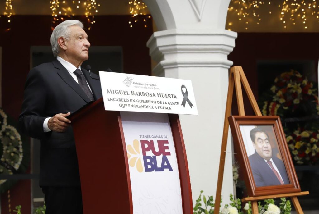 El presidente, López Obradormanifestó que Miguel Barbosa era tan afín a la Cuarta Transformación