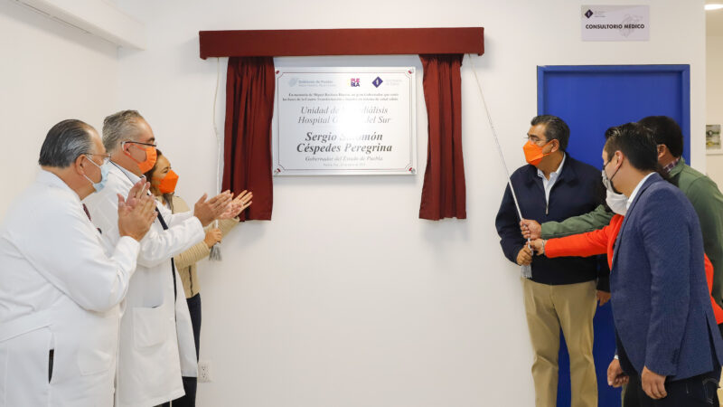 “Atender a los más desprotegidos es fundamental», Sergio Salomón Céspedes al inaugurar unidad de hemodiálisis