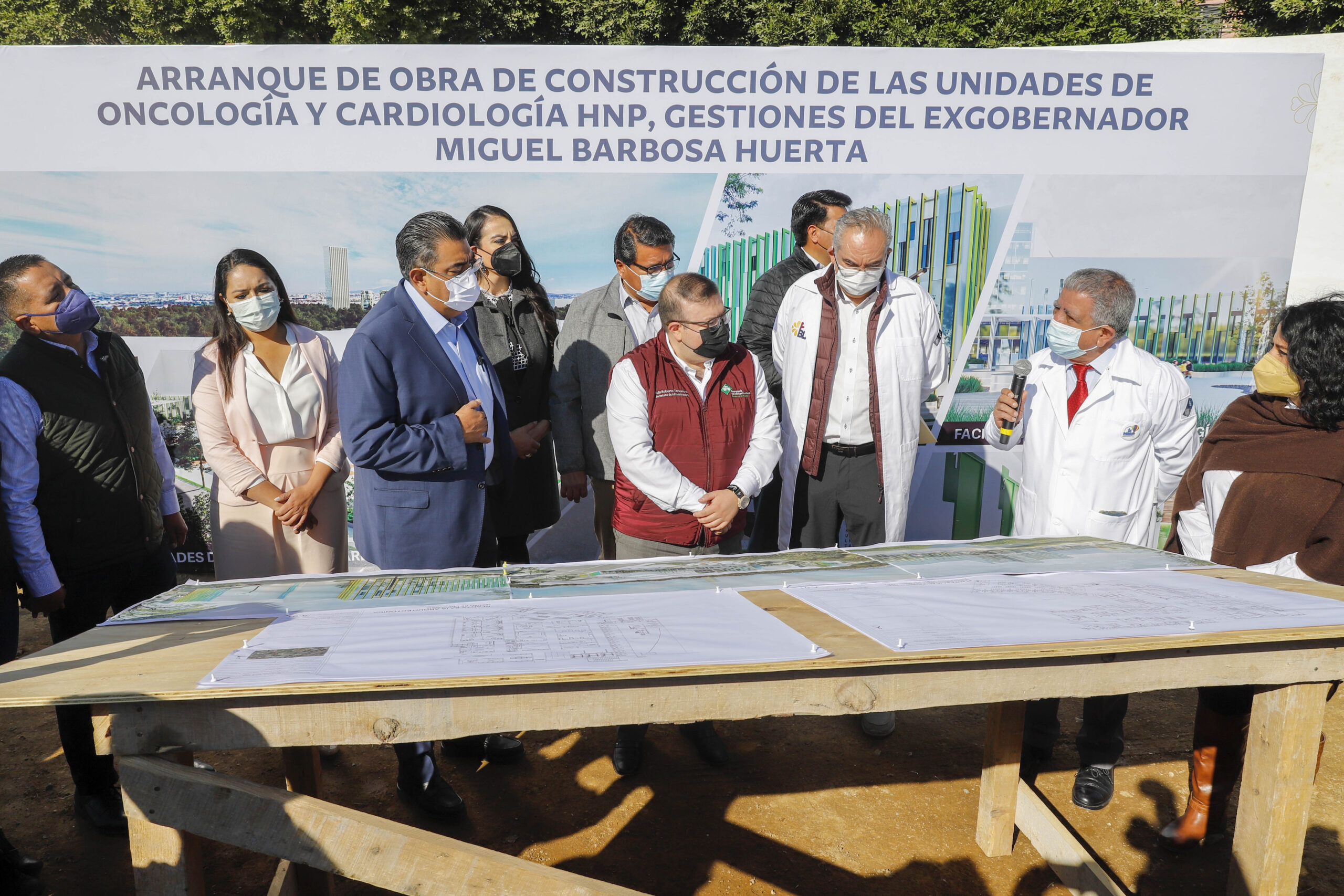 Inicia Sergio Salomón Céspedes construcción de unidades de oncología y cardiología en HNP, impulsadas por MBH