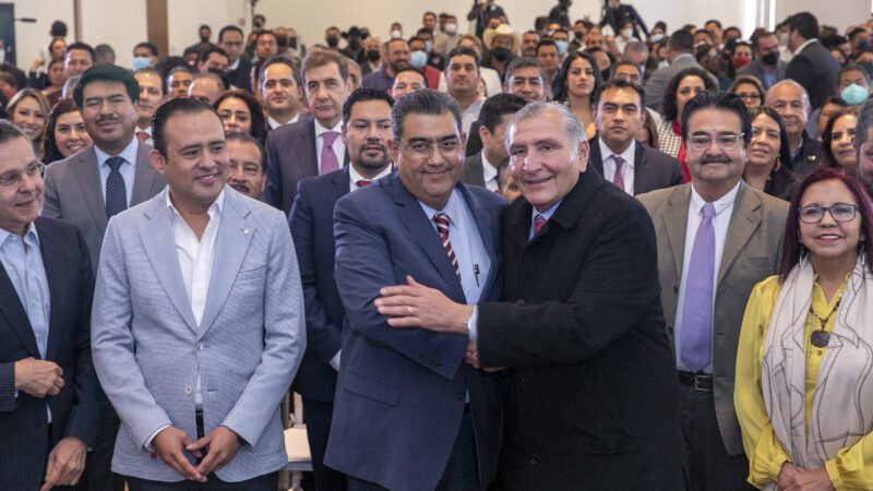 Respalda gobierno federal a Sergio Salomón Céspedes consolidará legado de Miguel Barbosa: Adán Augusto