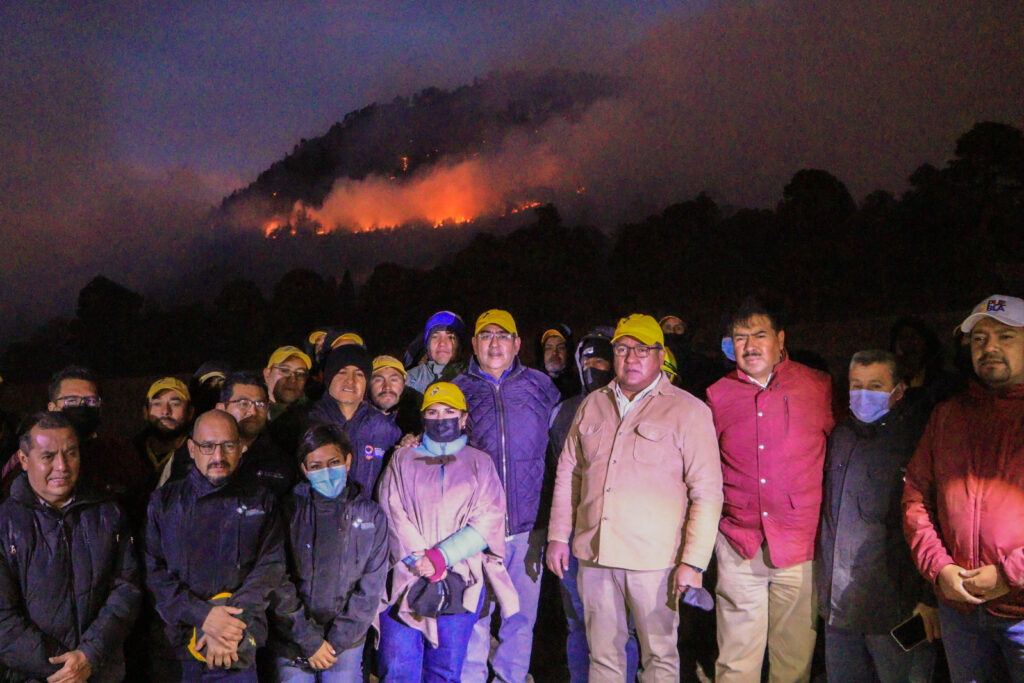 Combate frontal a los incendios en Puebla: Sergio Salomón