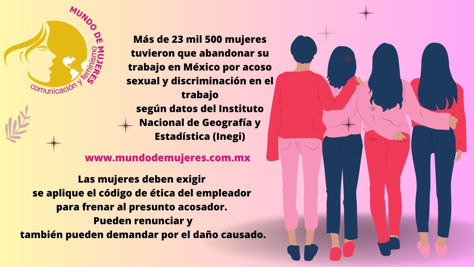 Denuncia al acosador no te quedes callada