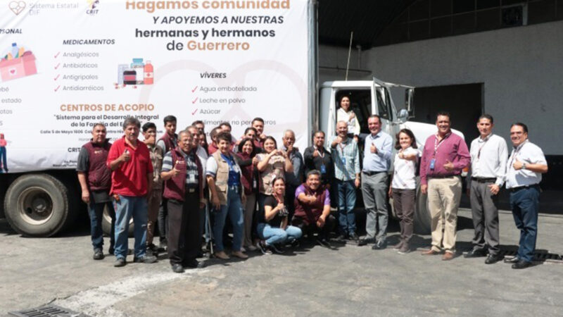 Dirige Gaby Bonilla preparación de primer convoy con 60 toneladas de ayuda a Guerrero