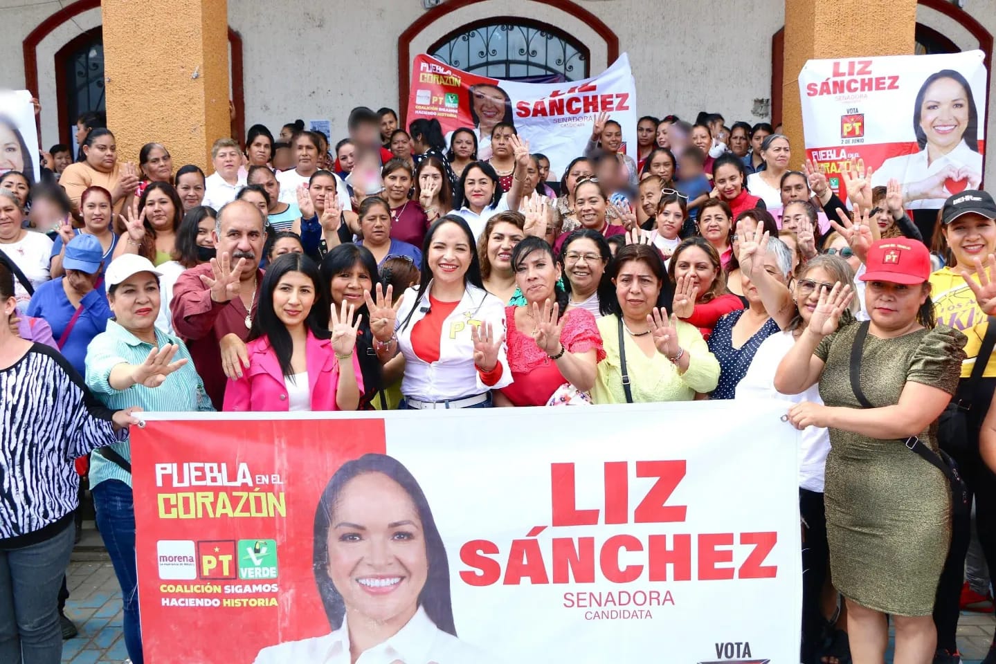Liz Sánchez fortalece vínculos rumbo al Senado en Huauchinango y Xicotepec