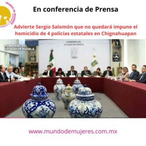 Trabaja Puebla con la federación y policías municipales para garantizar la seguridad de las familias