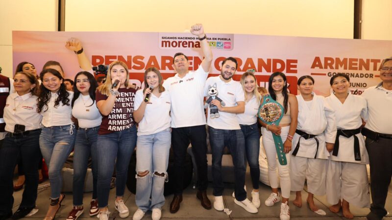 Armenta aliado de la juventud en Puebla, se reúne con miles de universitarios