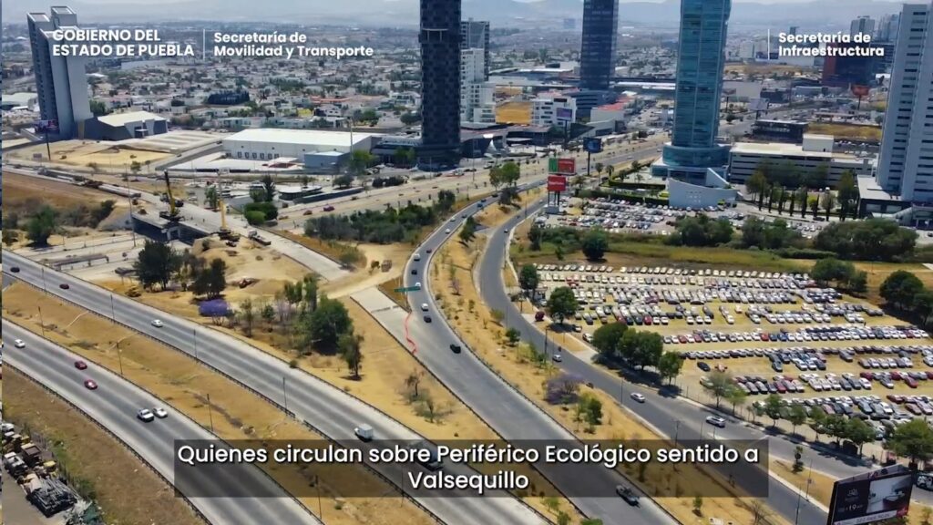 Hoy se reabren los carriles centrales de la Vía Atlixcáyotl Se cierran los retornos temporales en ambos sentidos