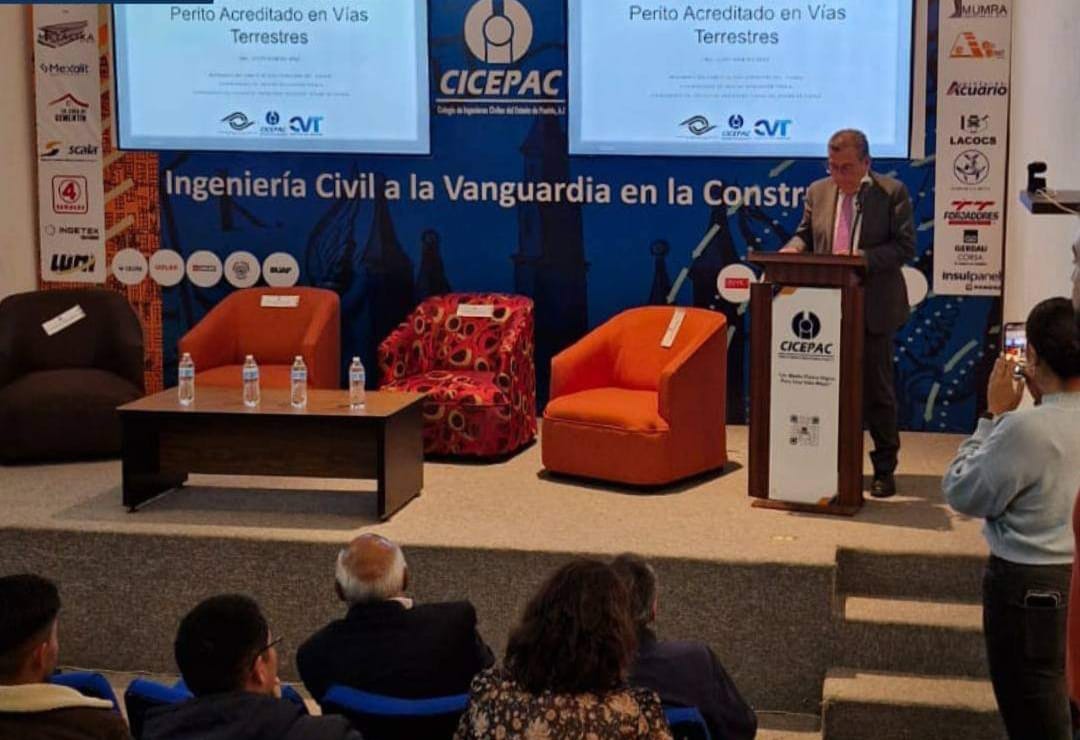Acredita Colegio de Ingenieros en Puebla a peritos en vías terrestres