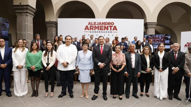 Presenta el gobernador electo Alejandro Armenta Mier a integrantes del próximo gabinete legal y ampliado
