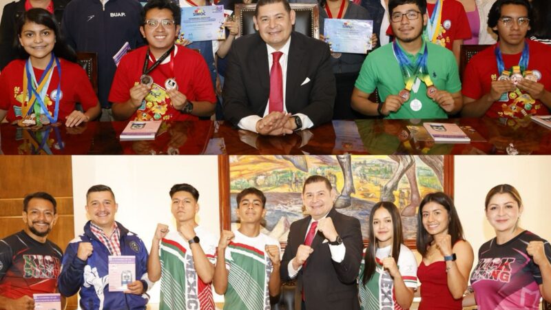 Armenta se reúne con las y los estudiantes triunfadores de la Olimpiada Mundial de Matemáticas 2024, celebrada en Singapur