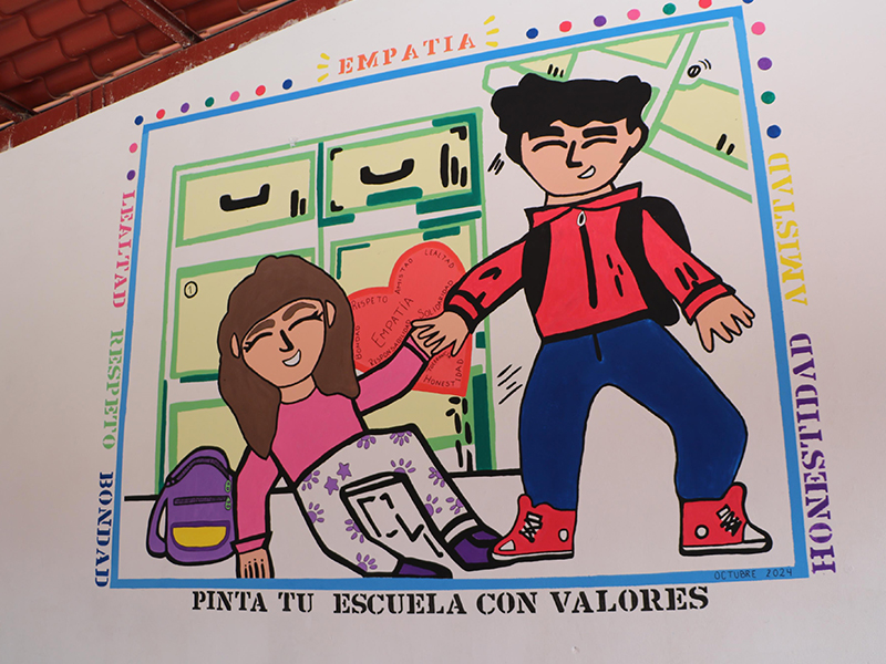 Para reforzar respeto en la convivencia SEP Puebla impulsa el programa “Pinta tu escuela con Valores”