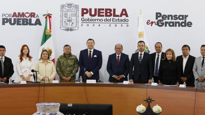 Garantizar la seguridad de las familias poblanas, prioridad para el Gobernador Alejandro Armenta