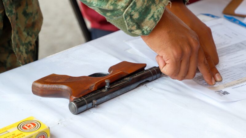 Con desarme voluntario Gobierno federal, Puebla y sociedad impulsan construcción de la paz