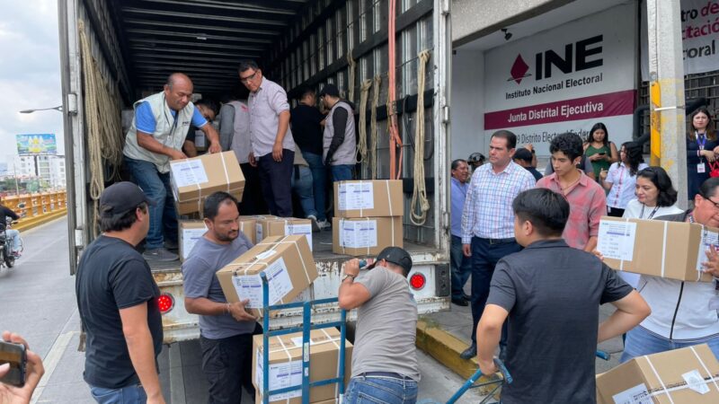 Recibe INE Puebla boletas electorales para Elección Judicial