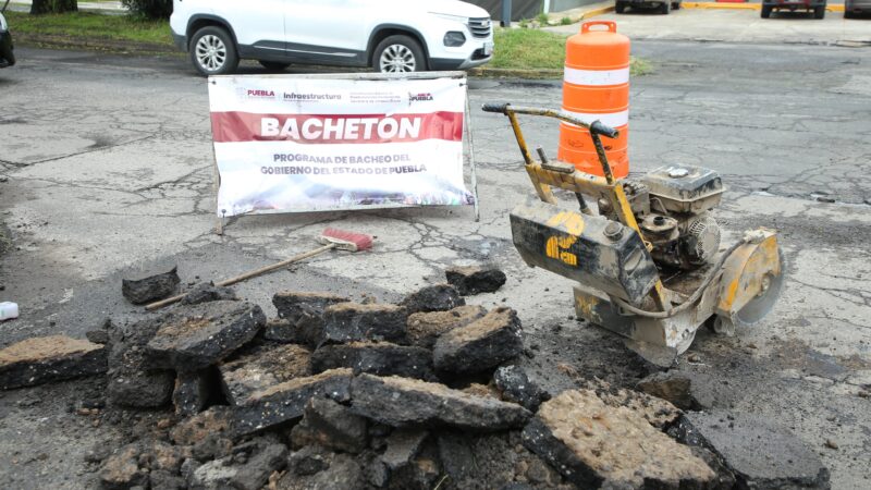 Con Programa Bachetón Puebla Capital avanza en la dignificación de sus calles