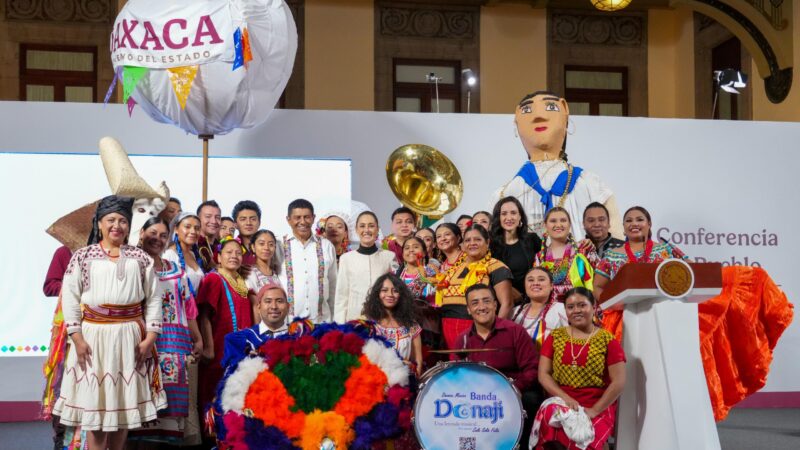 Se presenta La Guelaguetza 2025 en “La Mañanera del Pueblo”
