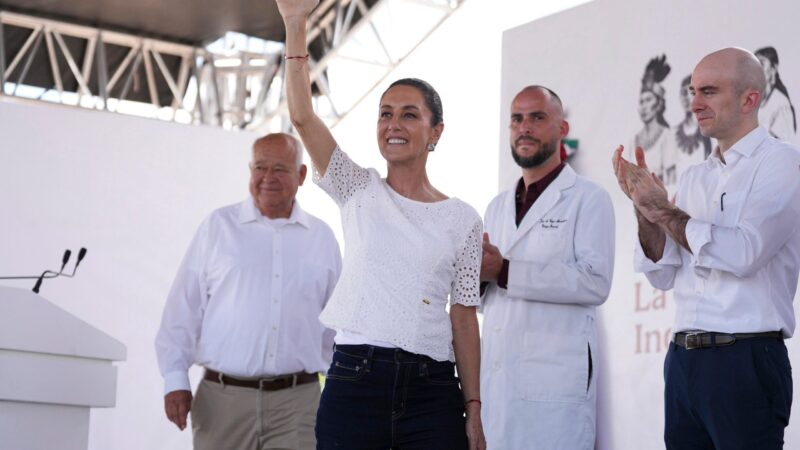Presidenta Claudia Sheinbaum inaugura sala de hemodinamia del Hospital General de La Paz