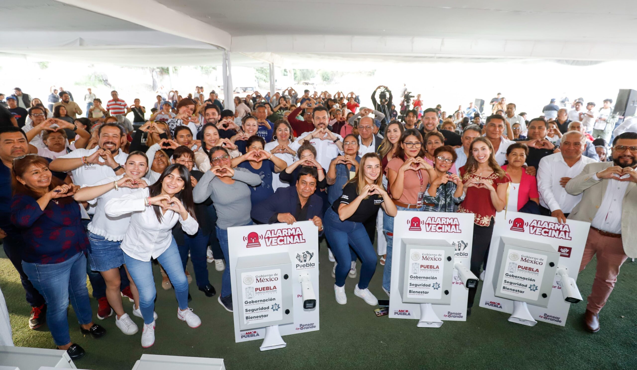 Entregan 100 Alarmas Vecinales en la Junta Auxiliar San Jerónimo Caleras