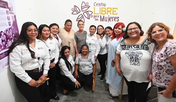 En Campeche, Presidenta Claudia Sheinbaum inaugura Centro LIBRE para las mujeres en Calakmul