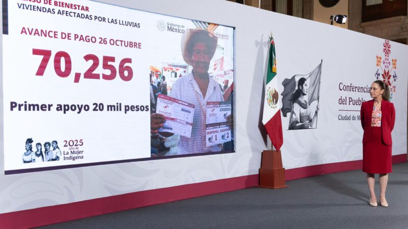 Se han otorgado 70 mil 256 apoyos a personas afectadas por las lluvias: Gobierno de México