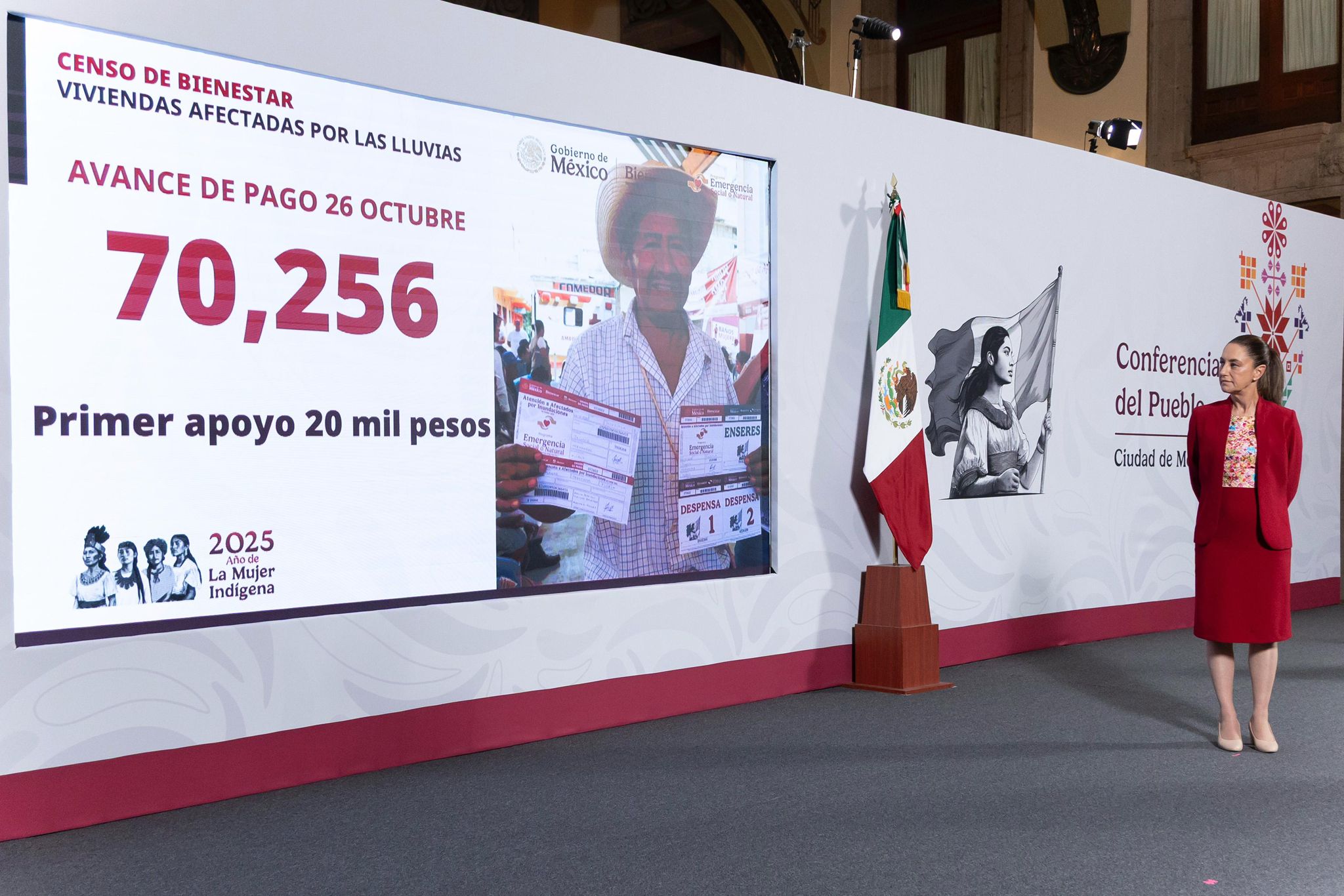 Se han otorgado 70 mil 256 apoyos a personas afectadas por las lluvias: Gobierno de México