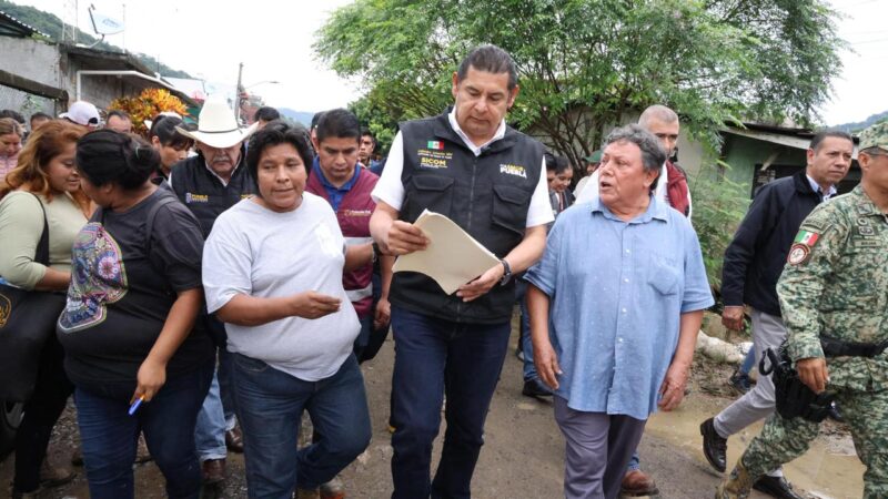 Acciones inmediatas para atender a la Sierra Norte de Puebla tras afectaciones por lluvias