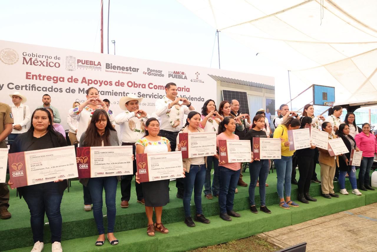Mujeres de Cuautempan administran casi 6 mdp en proyectos de Obra Comunitaria