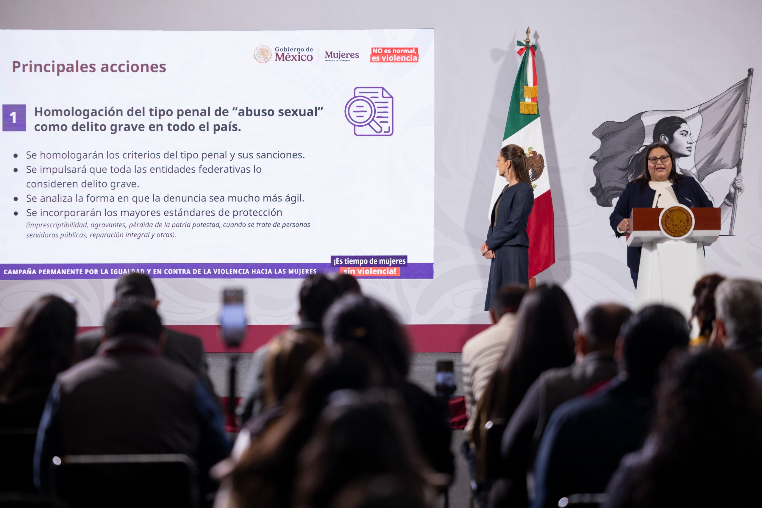 Presentan plan integral contra el abuso sexual para garantizar el acceso a la justicia de las mujeres e impulsar un cambio cultural en la sociedad en México