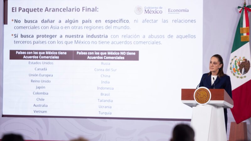 Paquete arancelario protegerá 350 mil empleos de 17 industrias estratégicas del país