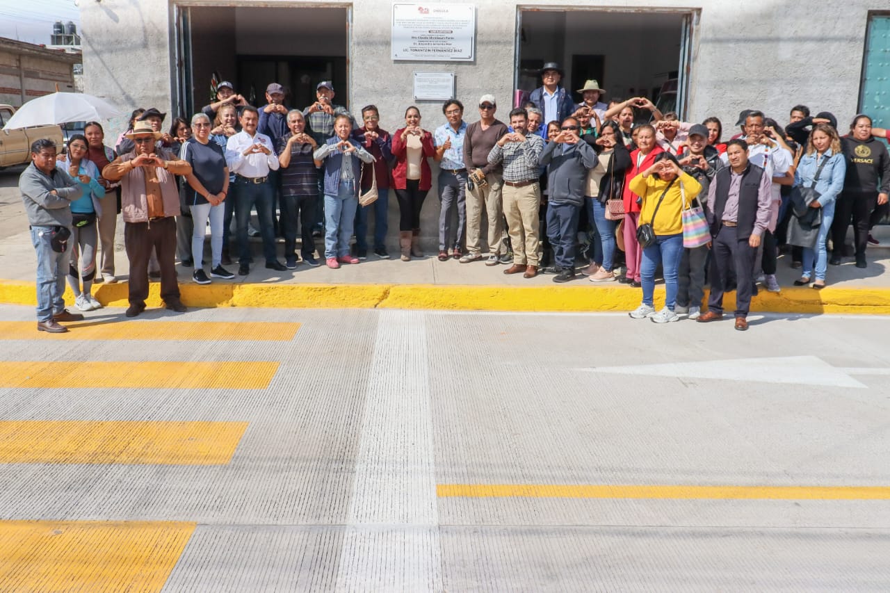 Mejoran movilidad en San Pedro Cholula con la rehabilitación de calles