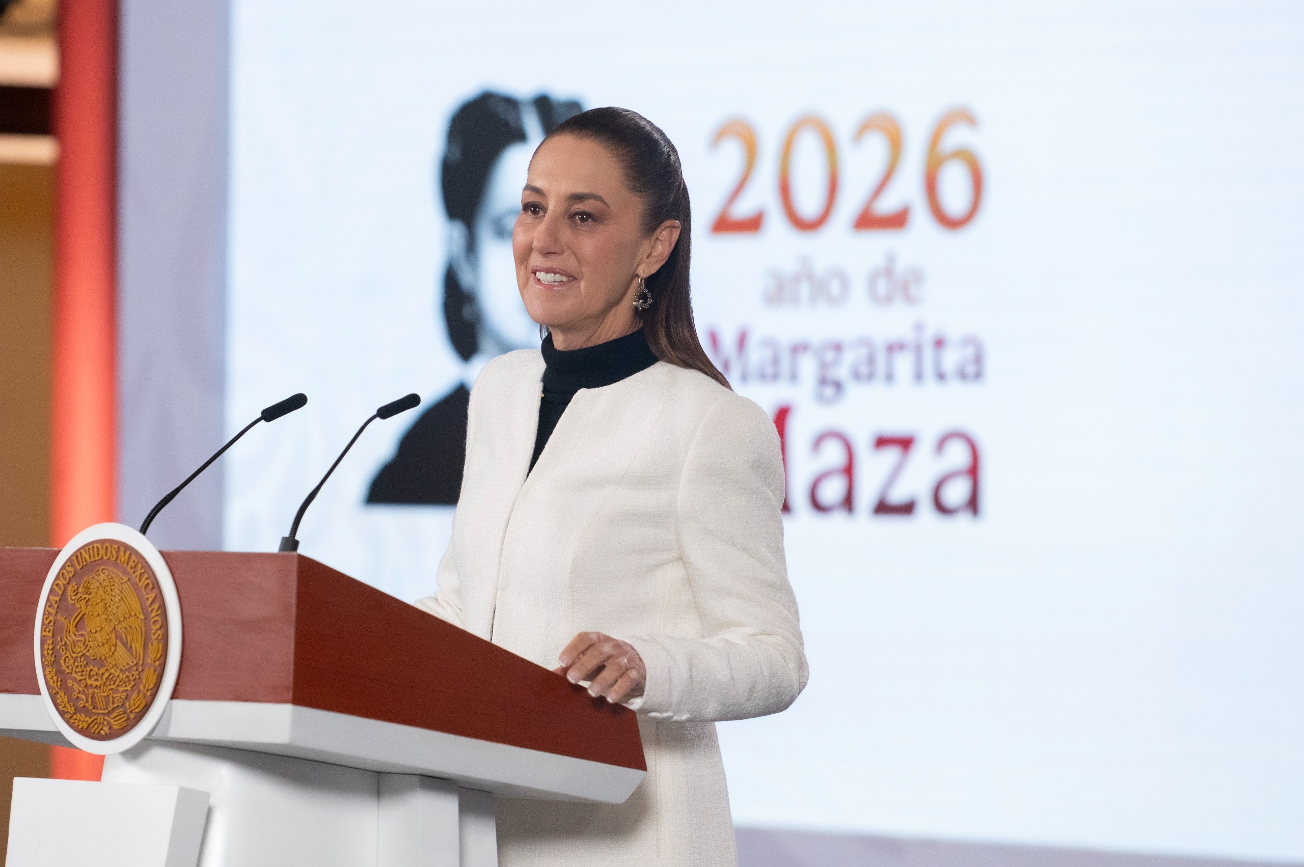 Presidenta destaca inicio del 2026 con ganancia del peso, aumento del salario e incremento en llegada de visitantes internacionales