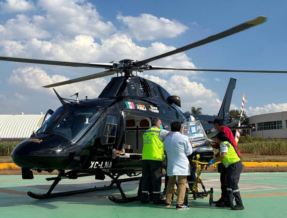 Respuesta inmediata permite traslado aéreo de bebé hacia CdeMX