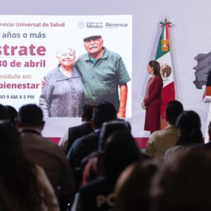 Presidenta anuncia decreto para crear el Servicio Universal de Salud; del 13 al 30 de abril inicia credencialización de personas de 85 años