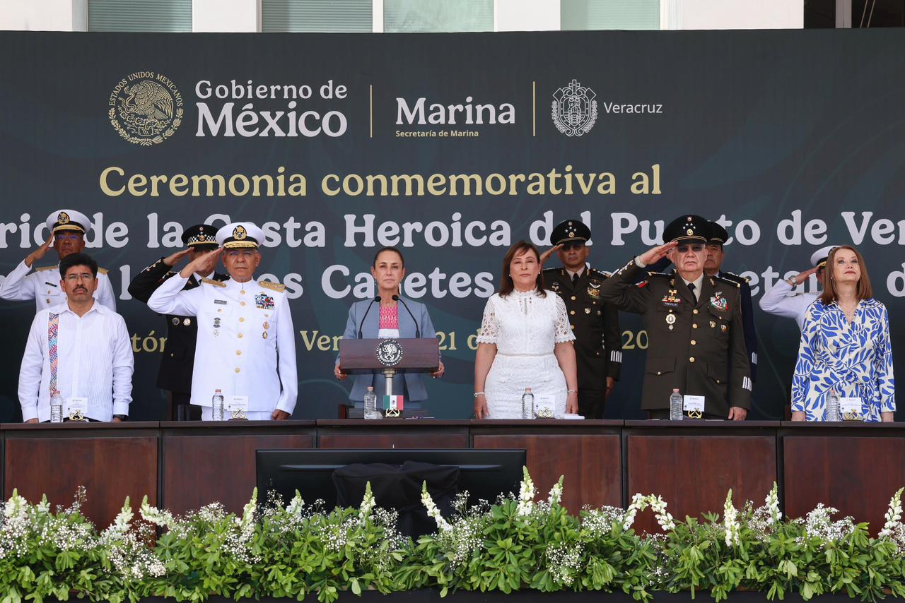 El amor vence al entreguismo y la ambición; la patria se ama y defiende: Presidenta en 112 Aniversario de la defensa del Puerto de Veracruz