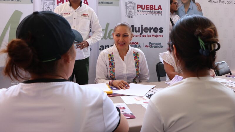 La Secretaría de las Mujeres acerca servicios y acciones en Atlixco