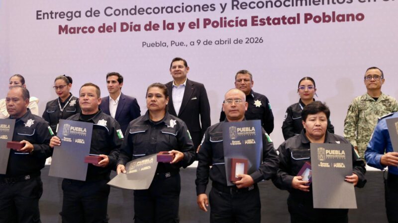 Puebla reconoce el valor policial