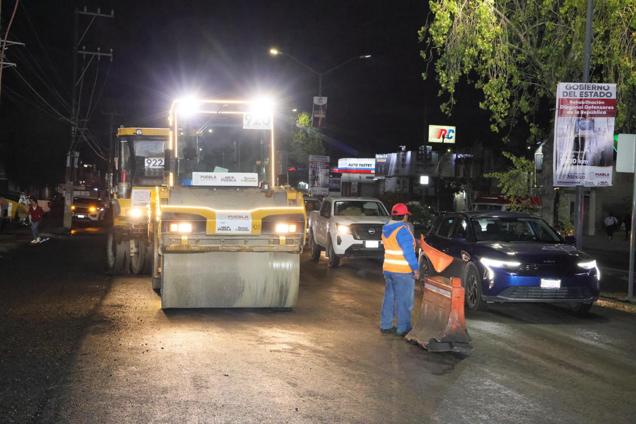 Avanza pavimentación de prolongación de la avenida Reforma, con beneficios para miles de poblanos en Puebla Capital