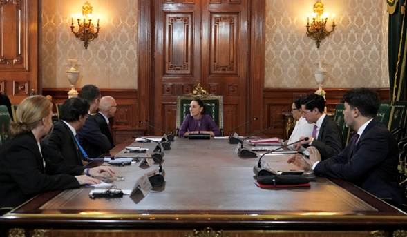 Presidenta Claudia Sheinbaum se reúne con el Alto Comisionado de las Naciones Unidas para los Derechos Humanos, Volker Türk