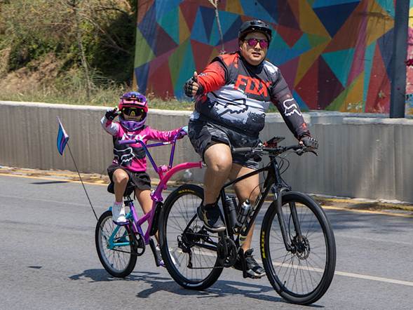 Celebra Puebla a niñas y niños en la Vía Recreativa Metropolitana