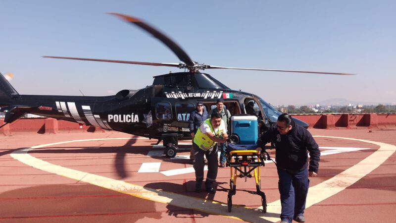 Con helicópteros al servicio de la salud, Puebla garantiza atención oportuna con 31 traslados