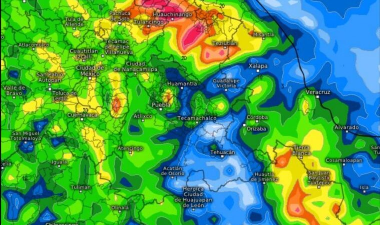 Alerta Protección Civil por lluvias por Frente Frío no. 50