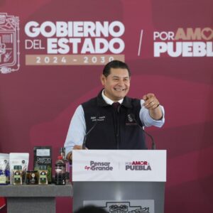 Anuncia Armenta que en Puebla se instalarán la Fábrica de Café de Bienestar y de baterías Olinia
