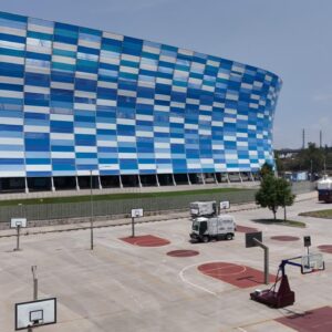 Realizan obras de transformación y embellecimiento de la zona del estadio Cuauhtémoc