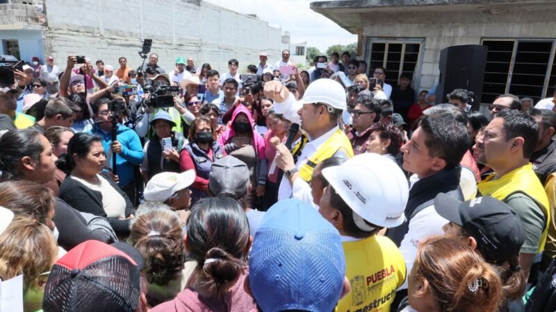 Por tierra y por aire, Gobernador Armenta Mier recorre zona afectada en Ciudad Serdán
