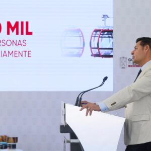 Cablebus de Puebla será gratuito para personas con discapacidad, adultos mayores y niñas y niños de educación básica