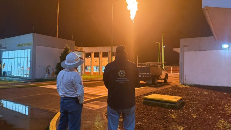 Protección Civil supervisa mantenimiento seguro de gasoducto en Xicotepec