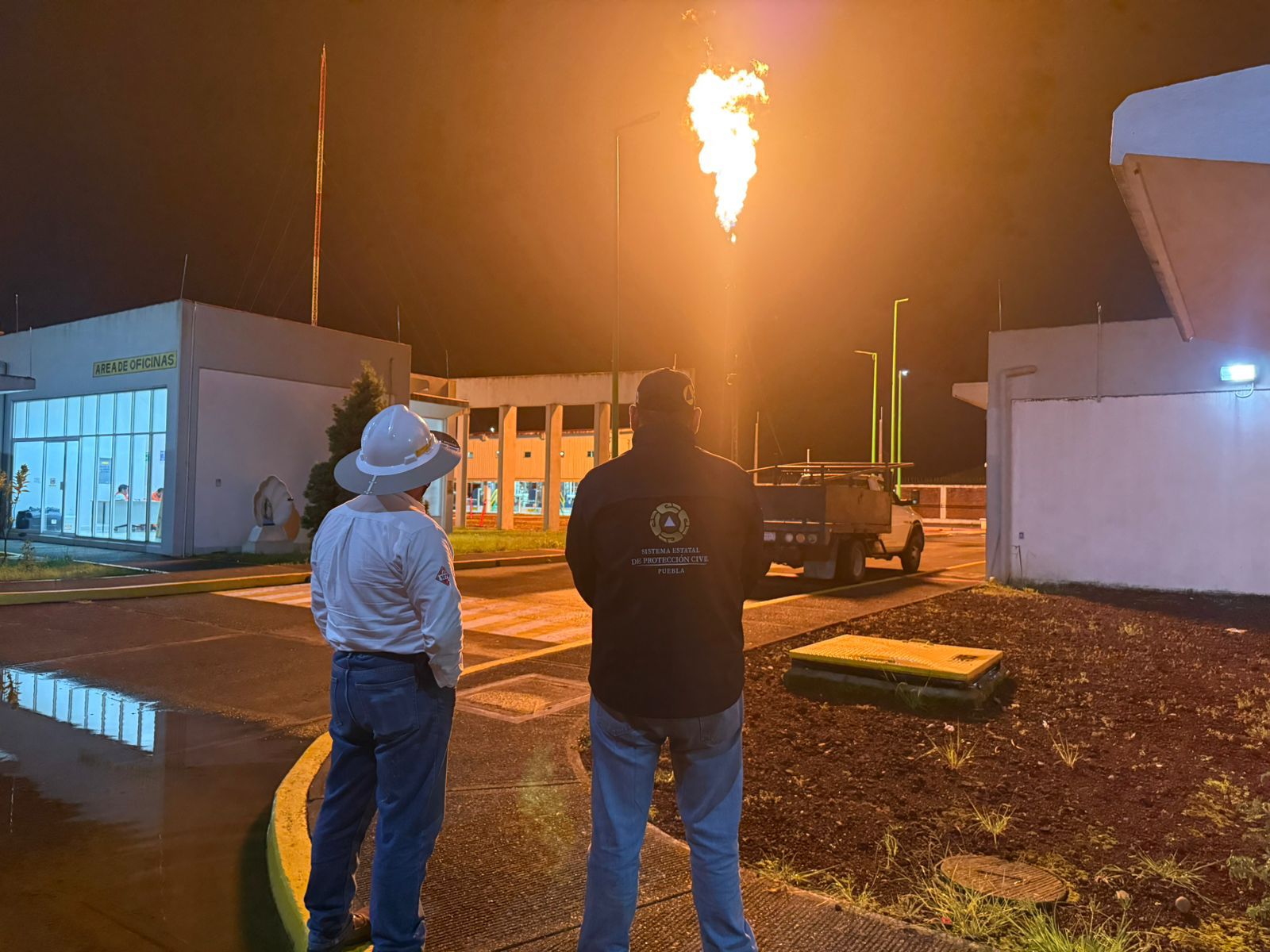 Protección Civil supervisa mantenimiento seguro de gasoducto en Xicotepec