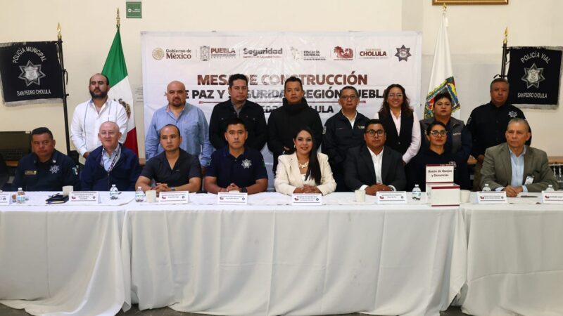 Mesa de Construcción de Paz y Seguridad Región Puebla para fortalecer la coordinación interinstitucional