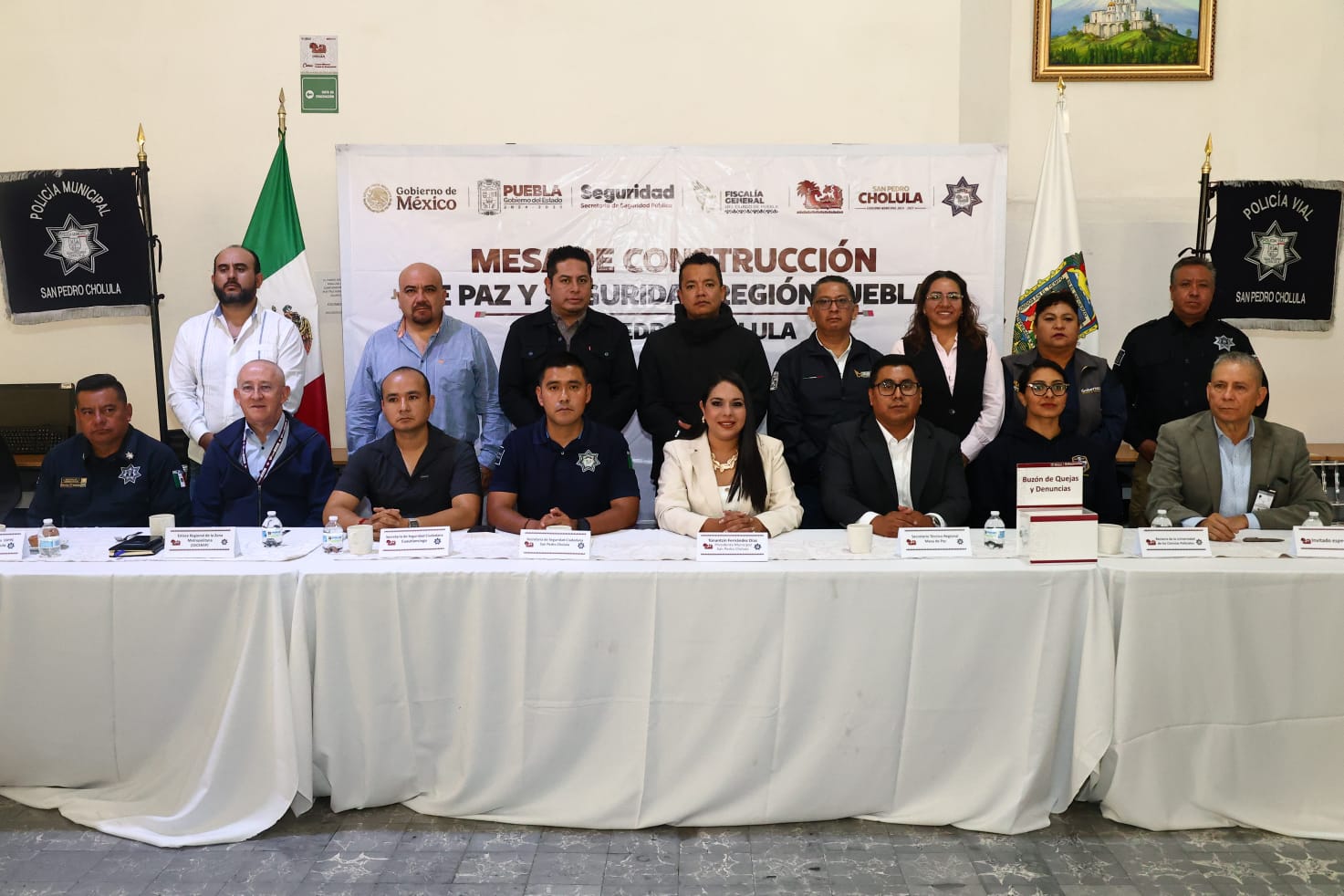 Mesa de Construcción de Paz y Seguridad Región Puebla para fortalecer la coordinación interinstitucional